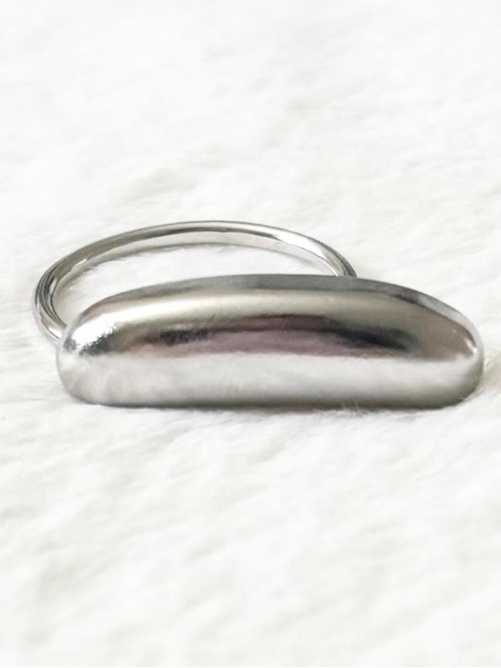 5/$15 🩷 MUST BUNDLE Minimal Silver Bar Ring - Contemporary Stackable Style